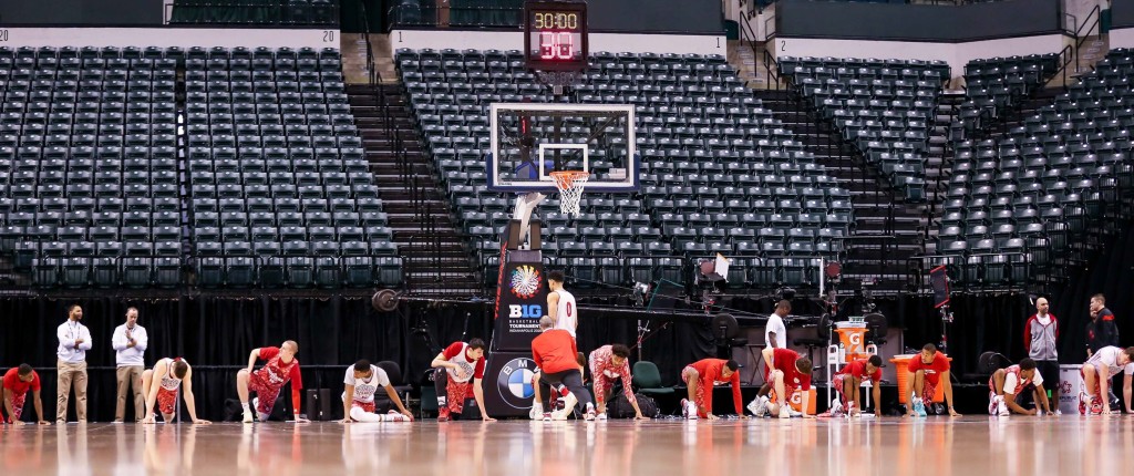 030916 Shootaround Day One Big Ten Tournament Nebraska Men's Basketball Lincoln, Nebraska Game Start Time: 10:35 AM Game Date March 9, 2015 Photos by Nate Olsen/NU Communications