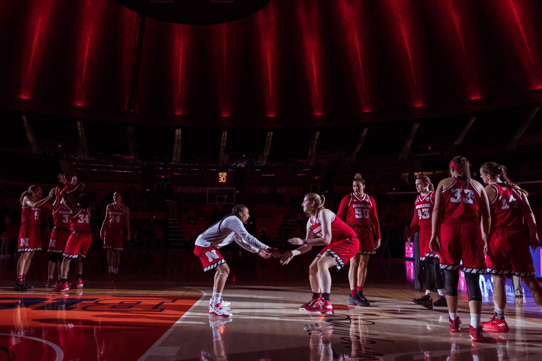 180110 Nebraska Huskers vs Illinois Womens Basketball AW 1373 - Illinois Women's Basketball vs Nebraska