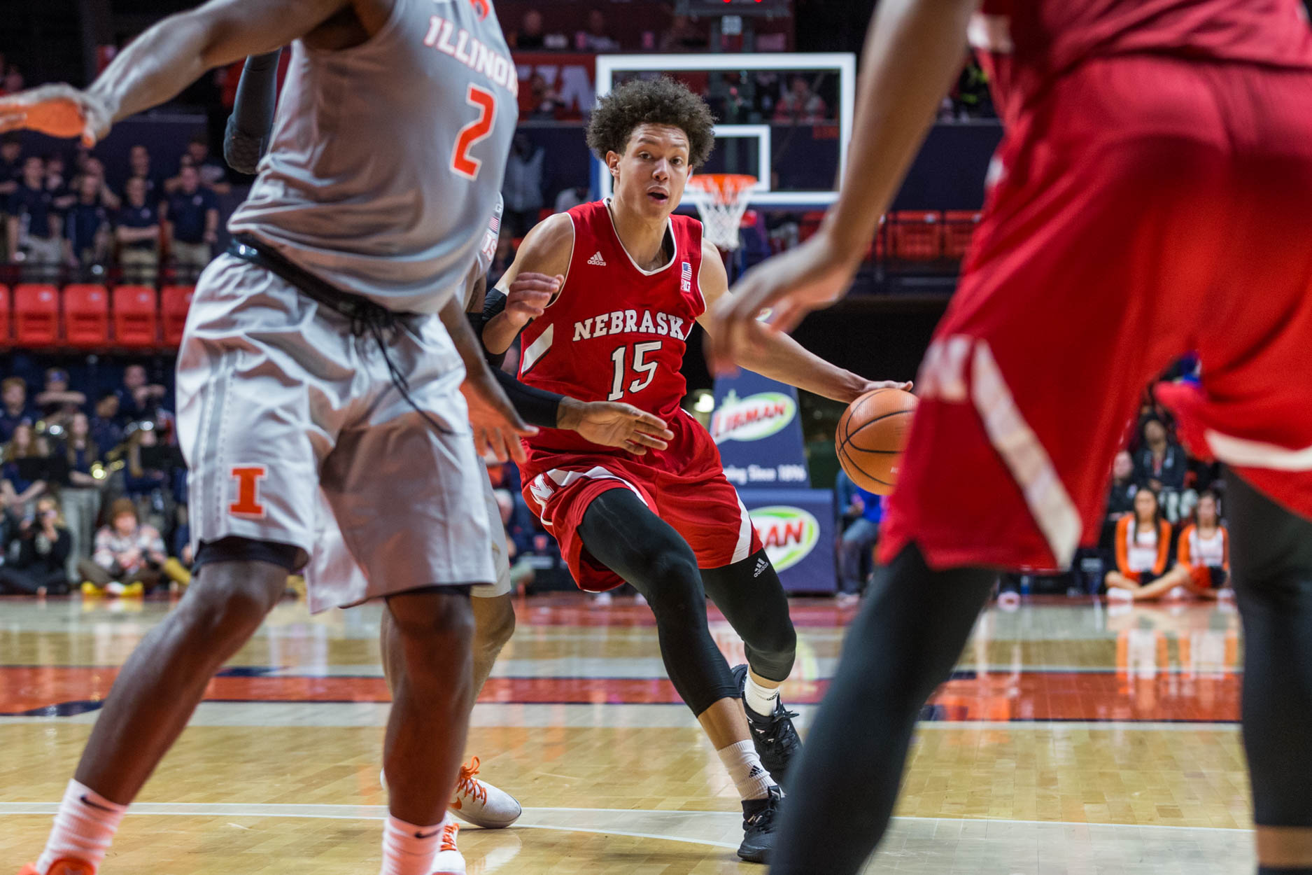 180218 Nebraska Huskers vs Illinois Basketball AW 1015 - Nebraska Huskers vs Illinois Basketball