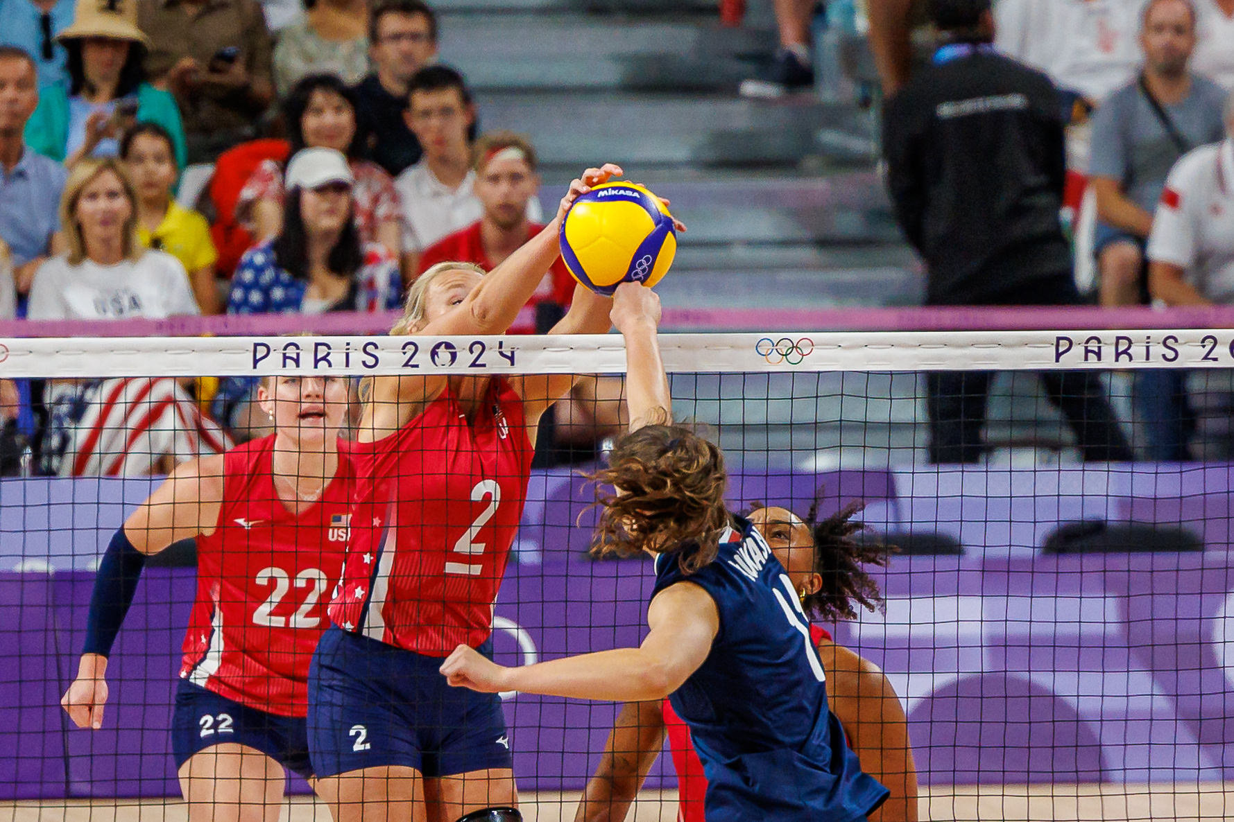 240806 2024 Paris Olympics Womens Volleyball United States vs Poland AW 0405 - Home